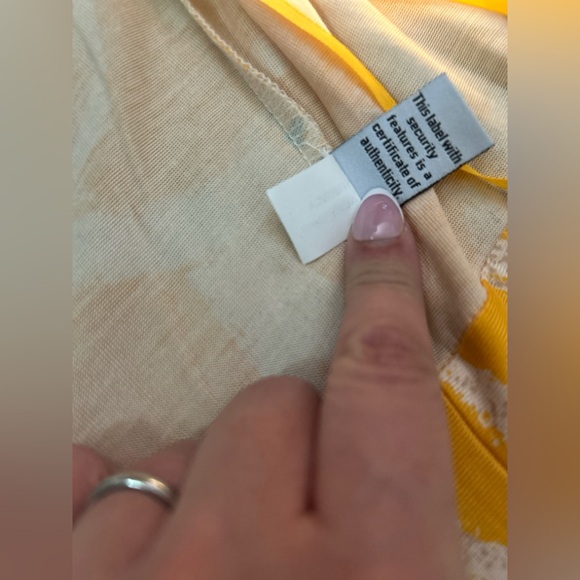 DVF Diane Von Furstenberg NWT vintage silk wrap dress yellow 6 Furstenburg - Picture 5 of 9